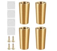 Genérico Furniture Legs - 7mm Heavy Duty Feet | Practical Furniture Supports - Replacement Furnitures Leg Set with Anti Slip Pads Screws for Sofa Bed Chair Desk Cabinet Dresser Home Upgrade Use