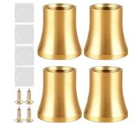 Genérico Furniture Legs - 7mm Heavy Duty Feet | Practical Furniture Supports - Replacement Furnitures Leg Set with Anti Slip Pads Screws for Sofa Bed Chair Desk Cabinet Dresser Home Upgrade Use