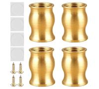 Genérico Furniture Legs - 7mm Heavy Duty Feet | Practical Furniture Supports - Replacement Furnitures Leg Set with Anti Slip Pads Screws for Sofa Bed Chair Desk Cabinet Dresser Home Upgrade Use