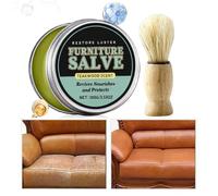 Genérico Furniture Salve for Leather, Scratch Removing Cream with Brush, Nourishing for Car Couch Seat Sofa Table Cabinet Floor, Leather Care Supplies Jacket Purse Home Office