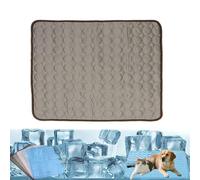 Genérico Furry Basics Cooling Mat for Dogs & Cats - Self-Cooling Ice Silk Pad, Summer Pet Bed Mat, Washable & Thickened for Small to Large Pets, Indoor Use (Coffee,XS)