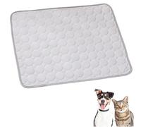 Genérico Furry Basics Dog Cooling Mat, Cool Dog Bed for Summer, Pet Ice Silk Self Coolpad, Washable & Portable Pet Soft Pad, Washable for Small Medium Large Dogs and Cat (Grey,27.5 * 21.6inch)