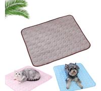 Genérico Furry Basics Dog Cooling Mat, Furrybasics Cooling Mat, Thickened Anti-Scratch, Washable Cool Mats for Dogs and Cats (Brown,50x40cm)
