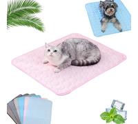 Genérico Furry Basics Dog Cooling Mat, Furrybasics Cooling Mat, Thickened Anti-Scratch, Washable Cool Mats for Dogs and Cats (Pink,70x55cm)