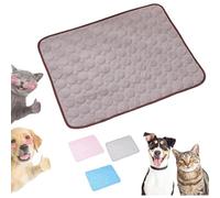 Genérico Furry Basics Dog Cooling Mat, Furrybasics CoolingMat, Pet Ice Silk Self Coolpad, Thickened Anti-Scratch, Indoor Use, Washable for Small Medium Large Dogs and Cats (Brown,Large)