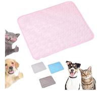 Genérico Furry Basics Dog Cooling Mat, Furrybasics CoolingMat, Pet Ice Silk Self Coolpad, Thickened Anti-Scratch, Indoor Use, Washable for Small Medium Large Dogs and Cats (Pink,X-Small)