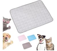 Genérico Furry Basics Dog Cooling Mat, Furrybasics CoolingMat, Pet Ice Silk Self Coolpad, Thickened Anti-Scratch, Indoor Use, Washable for Small Medium Large Dogs and Cats (Gray,X-Small)