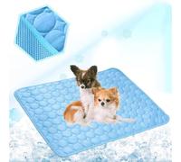 Genérico Furry Basics Dog Cooling Mat, Furrybasics Coolingmat, Summer Indoor Dog Cooling Pad, Thickened Anti-Scratch, Washable for Small Medium Large Dogs and Cat (Blue,X-Small)