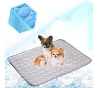 Genérico Furry Basics Dog Cooling Mat, Furrybasics Coolingmat, Summer Indoor Dog Cooling Pad, Thickened Anti-Scratch, Washable for Small Medium Large Dogs and Cat (Gray,X-Small)