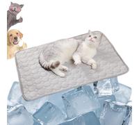 Genérico Furry Basics Dog Cooling Mat, Furrybasics Coolingmat, Summer Indoor Pet Cool Pad with Thickened Anti-Scratch Design, Washable Self-Cooling Ice Silk Mat for Dogs Cats (Grey,Small)