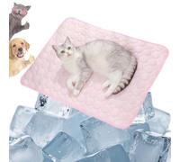 Genérico Furry Basics Dog Cooling Mat, Furrybasics Coolingmat, Summer Indoor Pet Cool Pad with Thickened Anti-Scratch Design, Washable Self-Cooling Ice Silk Mat for Dogs Cats (Pink,XX-Large)