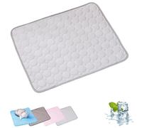 Genérico Furry Basics Dog Cooling Mat, Furrybasics Coolingmat with Ice-Silk Tech, Self-Cooling & Machine-Washable Pet Pad for Hot Days (Gray,X-Small)