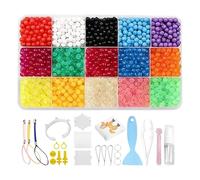 Genérico Fuse Bead Kit,Glow in The Dark Fine Motor Skill Toy | DIY Water Adhesive Beads Craft Kit | for Kids Home School Crafting Birthday Play Activity