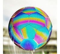 Genérico Fútbol Brillante Tamaño 4, Fútbol Iluminado, Fútbol Que Brilla En La Oscuridad, Fútbol Reflectante, Pelota De Fútbol Brillante, Fútbol Holográfico para Niños Adultos Deportes Al Aire Libre