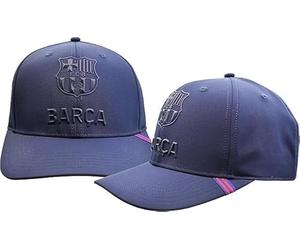 Genérico Fútbol Club Barcelona Gorra Adulto Prisma Azul Escudo Relieve Ajustable - - Producto con Licencia y Autorizado por el FC: Barcelona - Talla L/XL Adulto