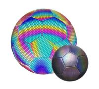 Genérico Fútbol Reflectante, tamaño 5 4, balón de fútbol Que Brilla en la Oscuridad, balón de fútbol holográfico Brillante, fútbol de Entrenamiento Que Brilla en la Oscuridad, para niños y Adultos