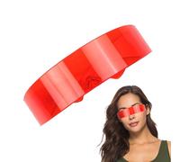 Genérico Futuristic Cyclops Sunglasses - 30g Visor Shield Glasses For Men And Women, Retro Sunglasses With UV Protection, Fashion Costume Eyewear For Festivals, Parties, Cosplay,