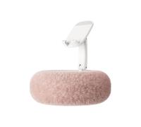 Genérico Fuzzy Bowl with Kind'le Holder, Cozy Cell Phone Stand, Multi-Purpose Tablet Reading Stand, Pillow Bed Phone Holder, Ideal For Holding Phones, Remote Controls, Tablets and Snacks (Pink)
