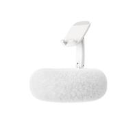 Genérico Fuzzy Bowl with Kind'le Holder, Cozy Cell Phone Stand, Multi-Purpose Tablet Reading Stand, Pillow Bed Phone Holder, Ideal For Holding Phones, Remote Controls, Tablets and Snacks (White)