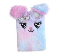 Genérico Fuzzy Bunny Journal - Cuaderno Con Tapa De Felpa, Adorable Diario Secreto, Libro De Escritura Personal Suave Y Brillante, Cuaderno Para Niños Para Historias Y Notas | Para Regalos Navideños