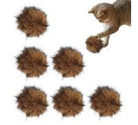 Genérico Fuzzy Cat Balls - Interactive Plush Cat Balls Toy | Kitten Entertainment Toy | Interactive Plush Cats Ball for Home Training Boredom Relief Enrichment Indoor Ejercise Outdoor