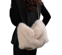 Genérico Fuzzy Purses For Women | Plush Large Travel Pouch With Detachable Strap - Fuzzy Tote Bag,for Dating Hiking Work Walking Shopping Everyday Carry Commuting Camping Sports Fitness