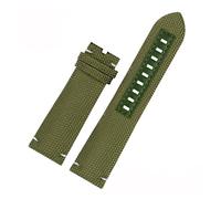 Genérico FYXT Correa de reloj de cuero de nailon de 22 mm compatible con Mido Navigator M026.629/430 Ocean Star M042.430 Correa de reloj de lona impermeable Citizen Negro Azul(Army green-no buckle)