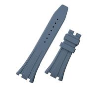 Genérico FYXT Correa De Reloj De Goma De Silicona Suave De 26 Mm Compatible Con Ganchos AP Strap 15400/15500/26331(Light Blue,WITHOUT HOOKS_ROSE BUCKLE)