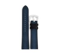 Genérico FYXT Correa De Reloj De Lona De Nailon Hecha A Mano De 20mm, Pulsera De Cinturón Suave Tejida For Hombres Y Mujeres, Correa De Muñeca Deportiva(Blue)