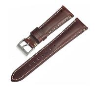 Genérico FYXT Leather Watch Band Vintage Side Stitch Strap Italian Leather Watch Straps