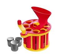 Genérico G-enius Coin Classifier, Hand-Cranked Coin Sorter, Organizador De Cambio Manual con Manivela Y Tubos De Almacenamiento Visibles, Separador De Monedas De 8 Ranuras, Contador De Monedas