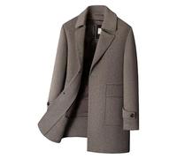 Genérico Gabardina Larga De Lana Para Hombre Con Chaleco Extraíble De Plumón, Chaqueta De Lana Acolchada Gruesa De Invierno, Abrigo Largo Hasta La Cadera, Corte Regular, Informal De Negocios, Cor