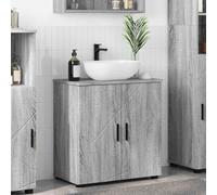 Genérico Gabinete de Baño con Almacenamiento Gris Sonoma 61 x 35 x 64 cm,Mobiliario,Armarios y Almacenamiento,Tocadores,Tocadores de baño-883290