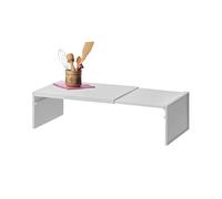 Genérico Gabinete Shelf Expandable, Space-Saving Stackable Layered Organizer, No Libros Heavy-Duty Storage Rack, Adjustable Kitchen Pantry Cupboard Shelf for Dishes, Spices, and Household