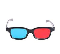 Genérico Gafas anaglíficas 3D Rojas Azules Cian con montura ligera de ABS para películas juegos DVD impresiones y publicaciones