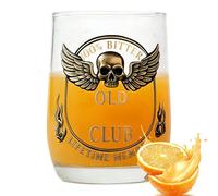 Genérico Gafas antiguas - Copa gótica con alas de calavera, copa de transparente de calidad | Bebidas espirituosas Bourbon presentes hombres mujeres amantes Pub mostrador estante exhibic