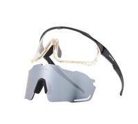 Genérico gafas ciclismo 1 Glasses With 2 Modes Photochromic Cycling Eyewear Lens Bike Mountain Bicycle Goggle Sport Fishing Running Sunglasses(2 Lens Color 3)