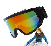 Genérico Gafas De Esquí - Gafas De Deportes De Nieve, A Prueba De Viento | Esquí Profesional Para Hombres Y Mujeres, Doble Lente Anti-niebla, Protección UV Contra La Nieve, Trabajo Profesional