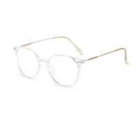 Genérico Gafas De Lectura Anti Luz Azul Gafas Para Ordenador Transparentes Para Hombres Y Mujeres Gafas Para Lectura Anti Fatiga De Ojos Mejorar El Sueño Marco Ultraligero(Oro,3)