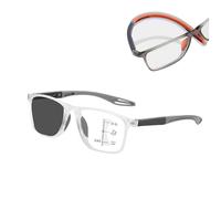Genérico Gafas De Lectura De Silicona Lentes Luz Azul Para Hombres Y Mujeres, Gafas Con Ajuste De La Función Del Objetivo Con Los Cambios De Luz, Actuando Como Gafas De Sol(Clear-1,3.0x)