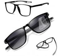 Genérico Gafas De Lectura Deportiva para Mujeres Y Hombres Ultraligeras, Gafas De Presbicia Multifocales Progresivas Fotocromáticas Ultraligera Y Cómodas Contra La Luz Azul