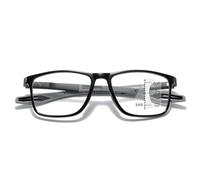 Genérico Gafas de lectura fotocromáticas progresivas multifoco, Gafas De Presbicia antiluz azul, con protección UV para hombres y mujeres, para leer al aire(Black/Gray,3.0 x)