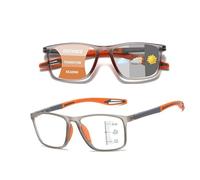 Genérico Gafas De Lectura Presbicia Fotocromaticas,Gafas De Presbicia Con Zoom Inteligente Y Comodas Contra La Luz Azul,lentes De Sol Y Lectura Progresivos Hombres Y Mujeres(Naranja,1)