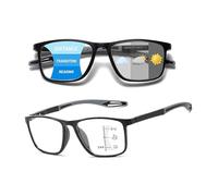 Genérico Gafas De Lectura Presbicia Fotocromaticas,Gafas De Presbicia Con Zoom Inteligente Y Comodas Contra La Luz Azul,lentes De Sol Y Lectura Progresivos Hombres Y Mujeres(Negro,3.5)