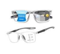 Genérico Gafas De Lectura Presbicia Fotocromaticas,Gafas De Presbicia Con Zoom Inteligente Y Comodas Contra La Luz Azul,lentes De Sol Y Lectura Progresivos Hombres Y Mujeres(Gris,2.5)