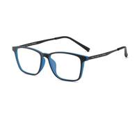 Genérico Gafas de Lectura Progresivas Sin Línea con Filtro Luz Azul, Lentes para Presbicia y Ordenador, Montura Cuadrada TR90 Metal para Hombre y Mujer, Antirreflejantes y Confort