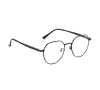 Genérico Gafas de Lectura Redondas Metal Anti Luz Azul para Mujer Hombre, Montura 9g Ultraligera, Gafas Presbicia Estilo Retro, Lentes HD Para Ordenador Gaming, Patillas Flexibles