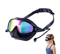 Genérico Gafas de Natación para Niños | Visión panorámica antiniebla y protección UV con cubrenariz y tapones | Gafas para Niños de 3 a 14 Años, Niño y Niña - Para niños y niñas de 3 a 14 años