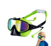 Generico Gafas de natación para niños - Wide Vision Anti Fog Nose Guard, a prueba de agua a prueba de agua, kit de ajuste seguro | Safe Swim Eye Protection Usage Summer Pool Beach Water Sports