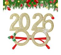 Genérico Gafas De Navidad Divertidas Para Adultos,2026 Accesorios De Gafas - Lentes Para Foto Booth - para Cena de Oficina Reunión Familiar Evento Temático Desfile Navideño Año Nuevo Fiesta Nocturna